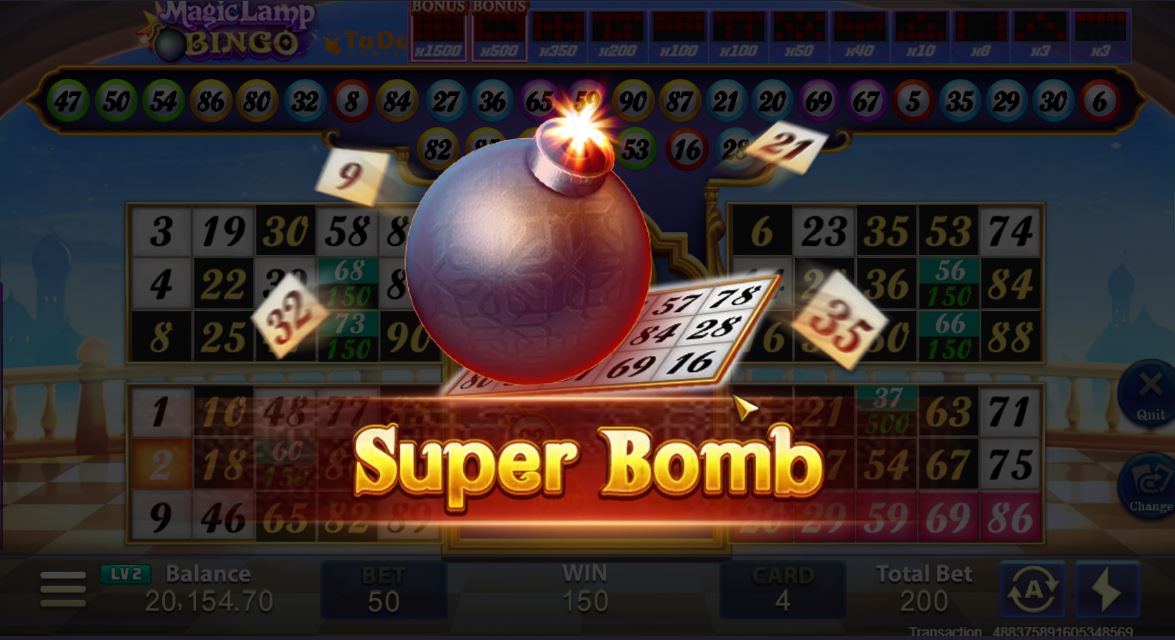 Magic Lamp Bingo Game